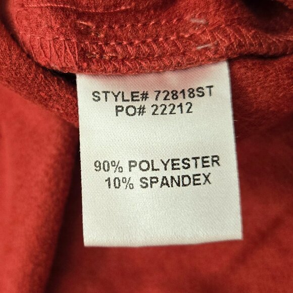 Skies Are Blue Twist Front Mini Skort Women's Faux Suede Zip Back Stretchy L - Picture 7 of 7